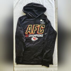 KANSAS CITY CHIEFS|Nike AFC Champs Super Bowl Pullover Hoodie|Size Large